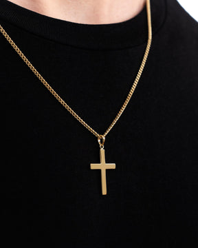 Collier Croix Plaque de gravure Pendentif Poli
