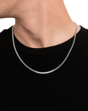 Chaîne blindée 925 argent rhodié 3,30mm