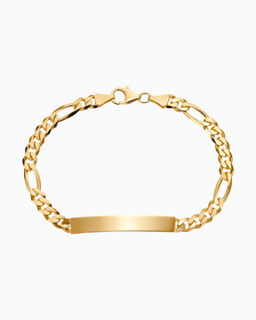 Bracelet à gravure Plaque à gravure Figaro ID-bracelet