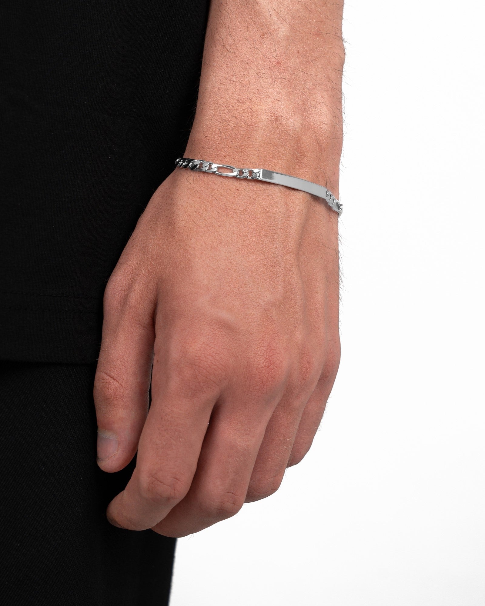 Bracelet à gravure Plaque à gravure Figaro ID-bracelet