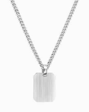 Plaques gravées Collier Pendentif Octogone