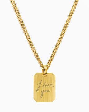 Téléchargement de l'écriture Plaques à graver Collier Pendentif Octogone