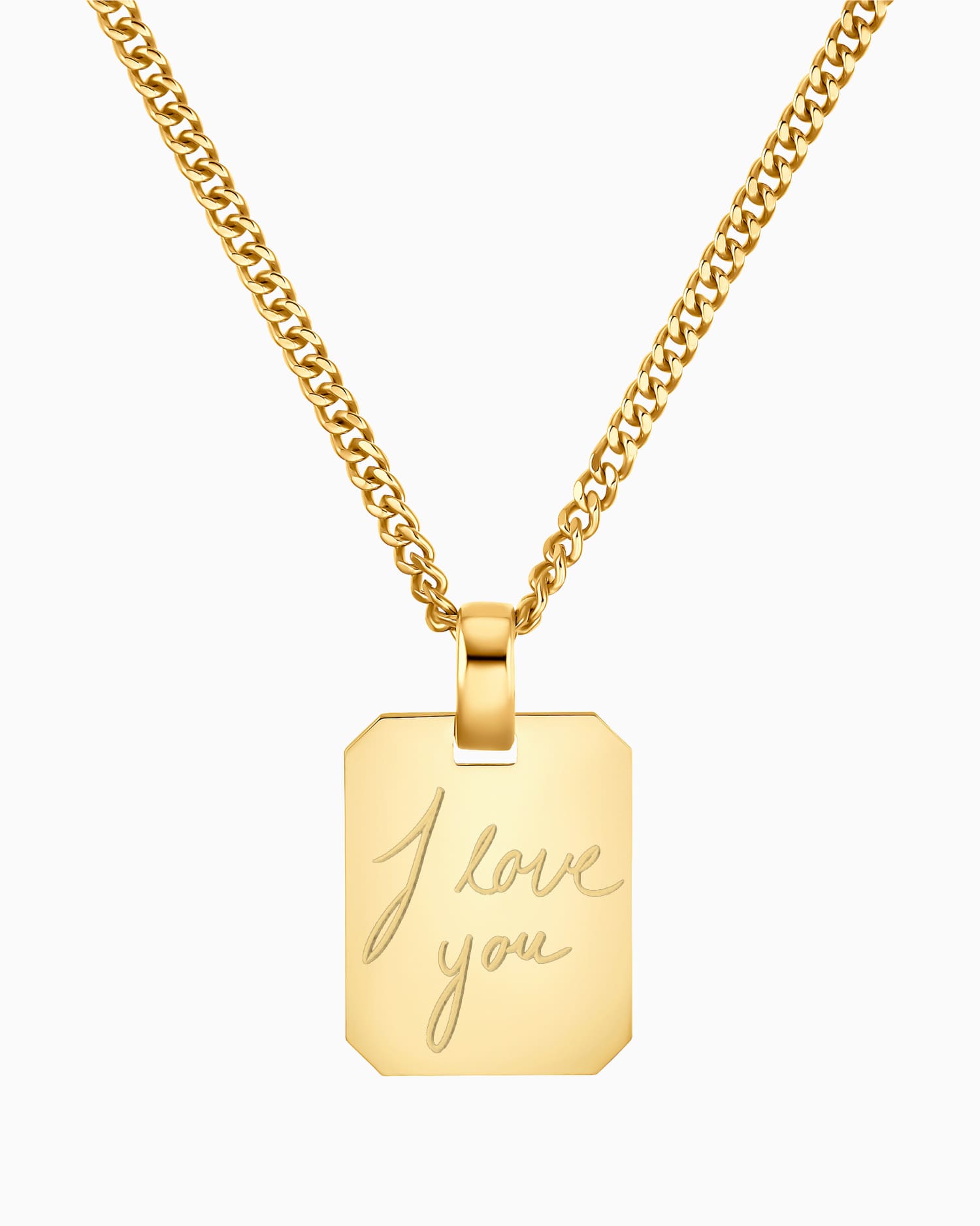 Téléchargement de l'écriture Plaques à graver Collier Pendentif Octogone
