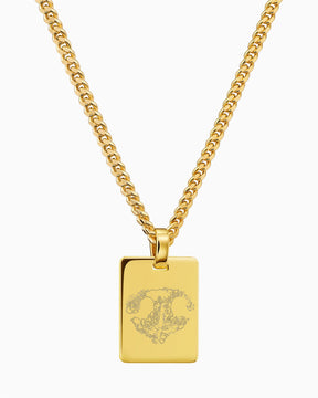 Empreinte nasale Plaques à graver Collier Pendentif Rectangle