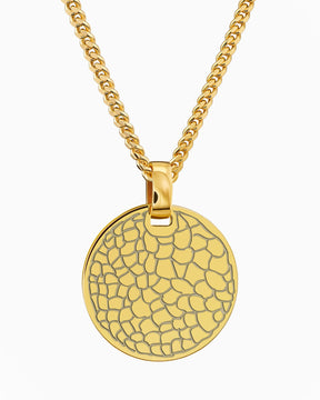 Empreinte nasale Plaques à graver Collier Pendentif Rond Poli