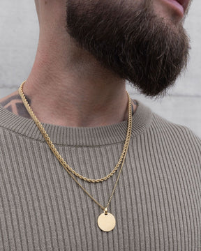 Empreinte de pied Plaques à graver Collier Pendentif Rond Glacé