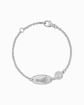 Empreinte de pied Bracelet de gravure Plaque de gravure Pieds de bébé