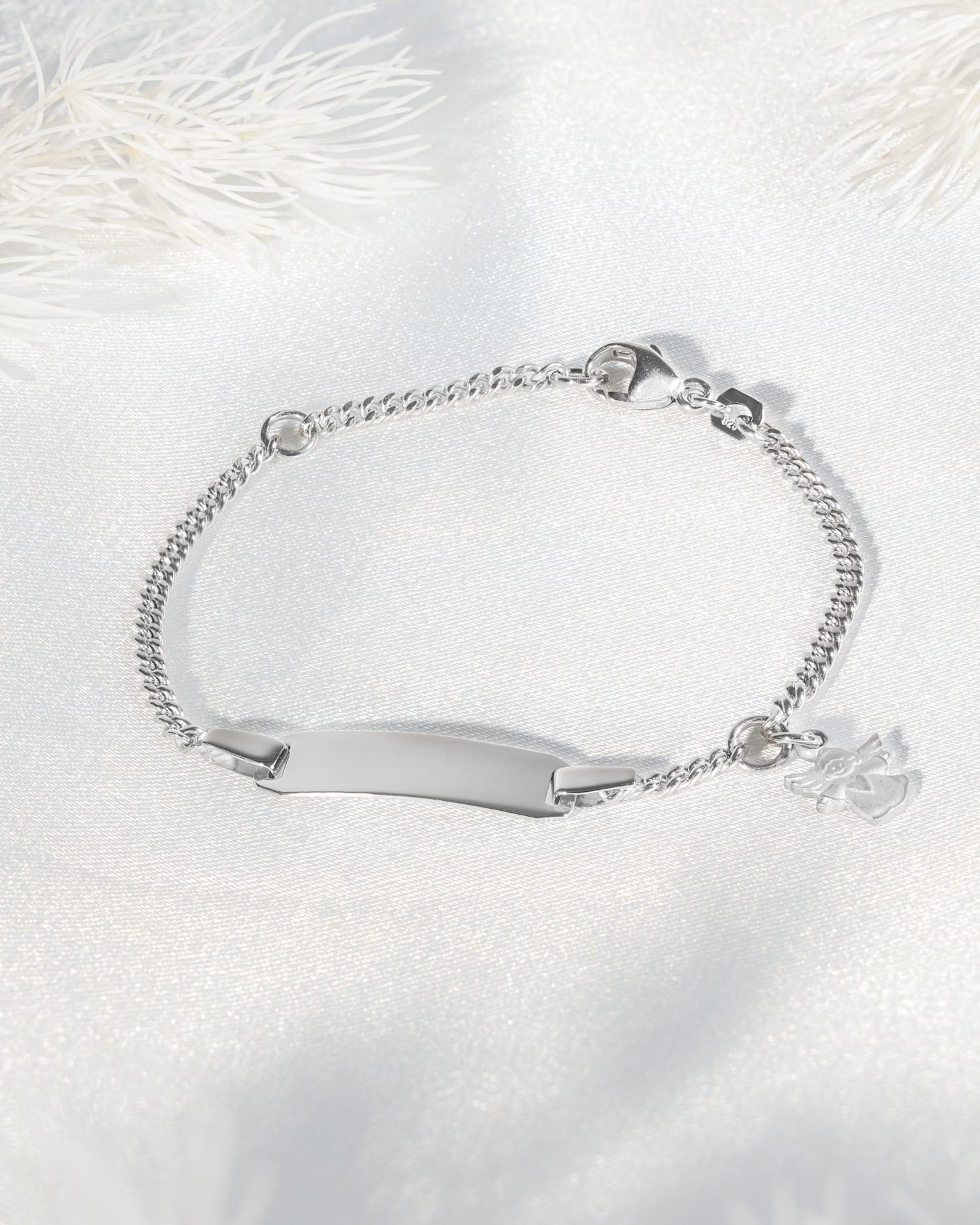 Bracelet gravé Plaque gravée Ange gardien