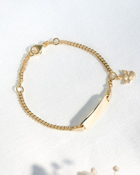 Bracelet gravé Plaque gravée Ange gardien