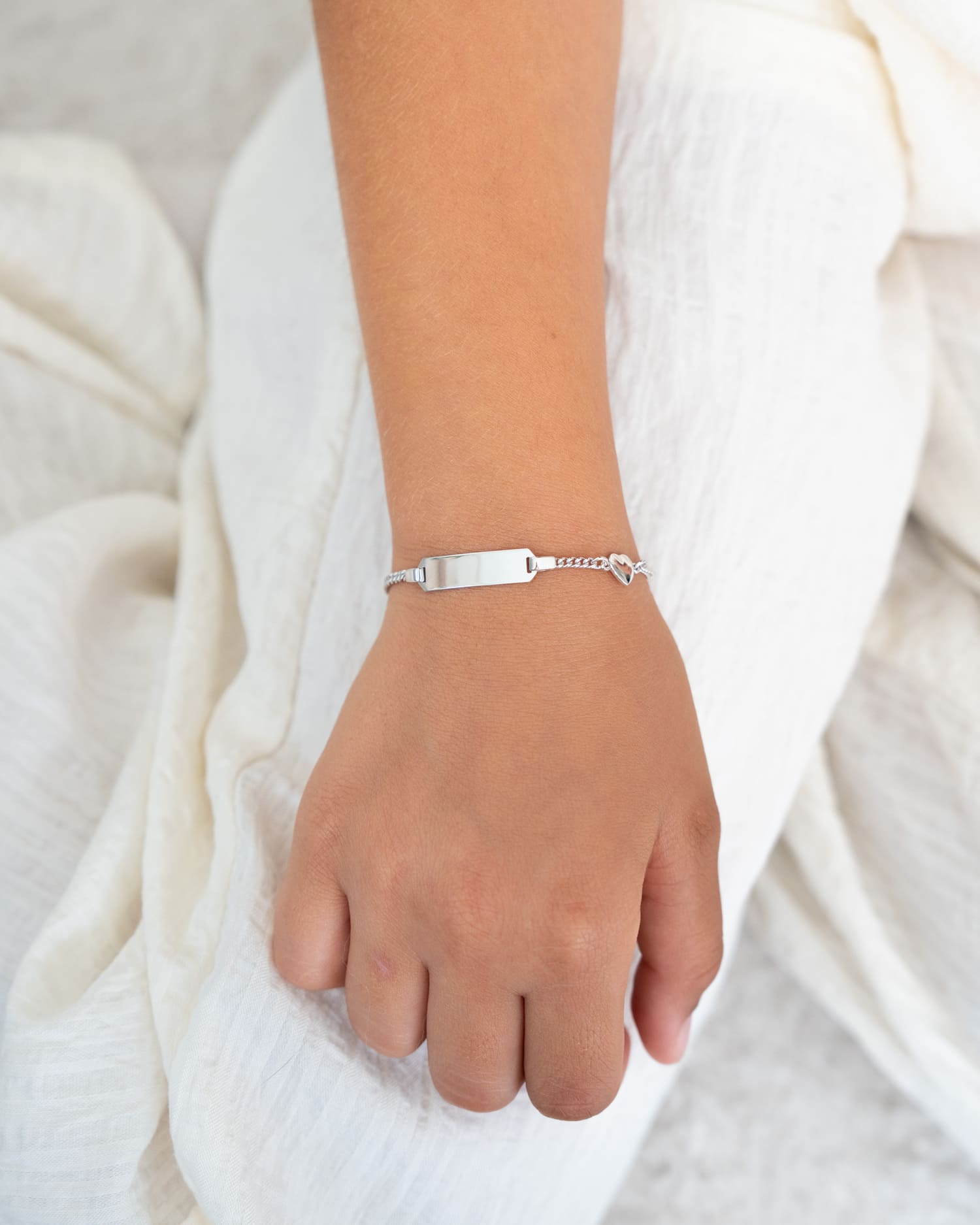 Bracelet de gravure Plaque de gravure Cœur