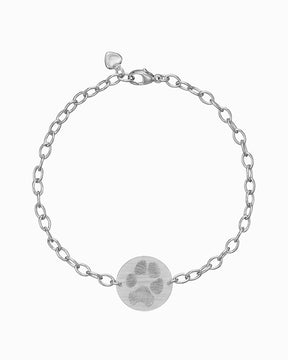 Empreinte de patte Bracelet de gravure Plaque de gravure ronde