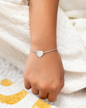 Date de naissance Bracelet de gravure Plaque de gravure Cœur