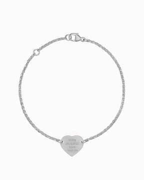 Date de naissance Bracelet de gravure Plaque de gravure Cœur