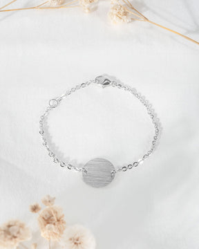 Empreinte de la main Bracelet de gravure Plaque de gravure Ronde