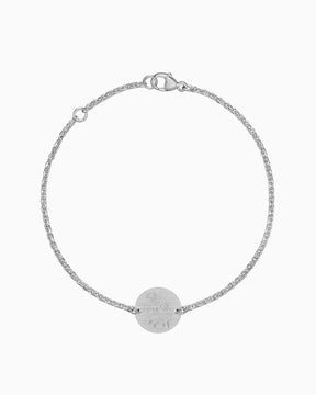 Bracelet de gravure de signe astrologique Plaque de gravure ronde