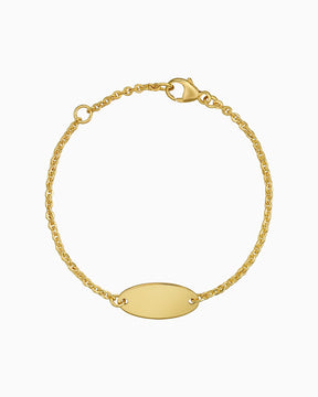 Bracelet de gravure Plaque de gravure Ovale