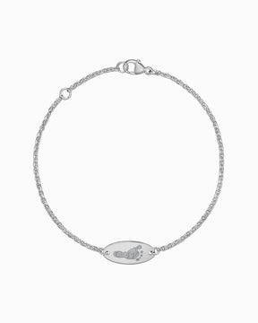 Empreinte Bracelet de gravure Plaque de gravure Ovale Zirconia