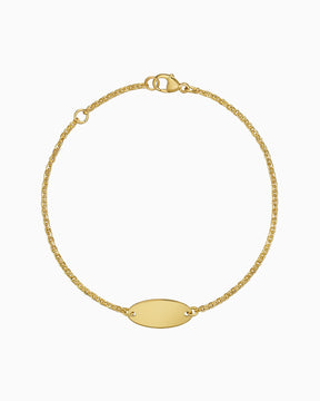 Bracelet de gravure Plaque de gravure Ovale