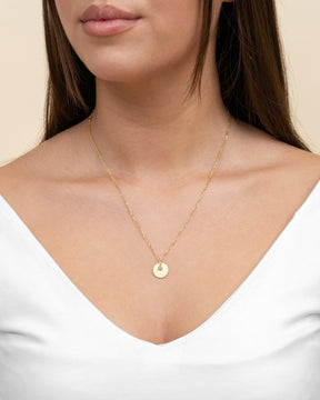 Plaques gravées Pendentif Collier Zirconia 12mm