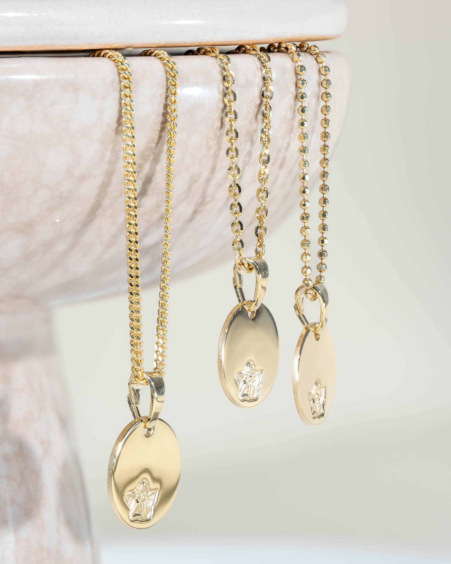 Plaques à graver Pendentif Collier Ange gardien 12mm