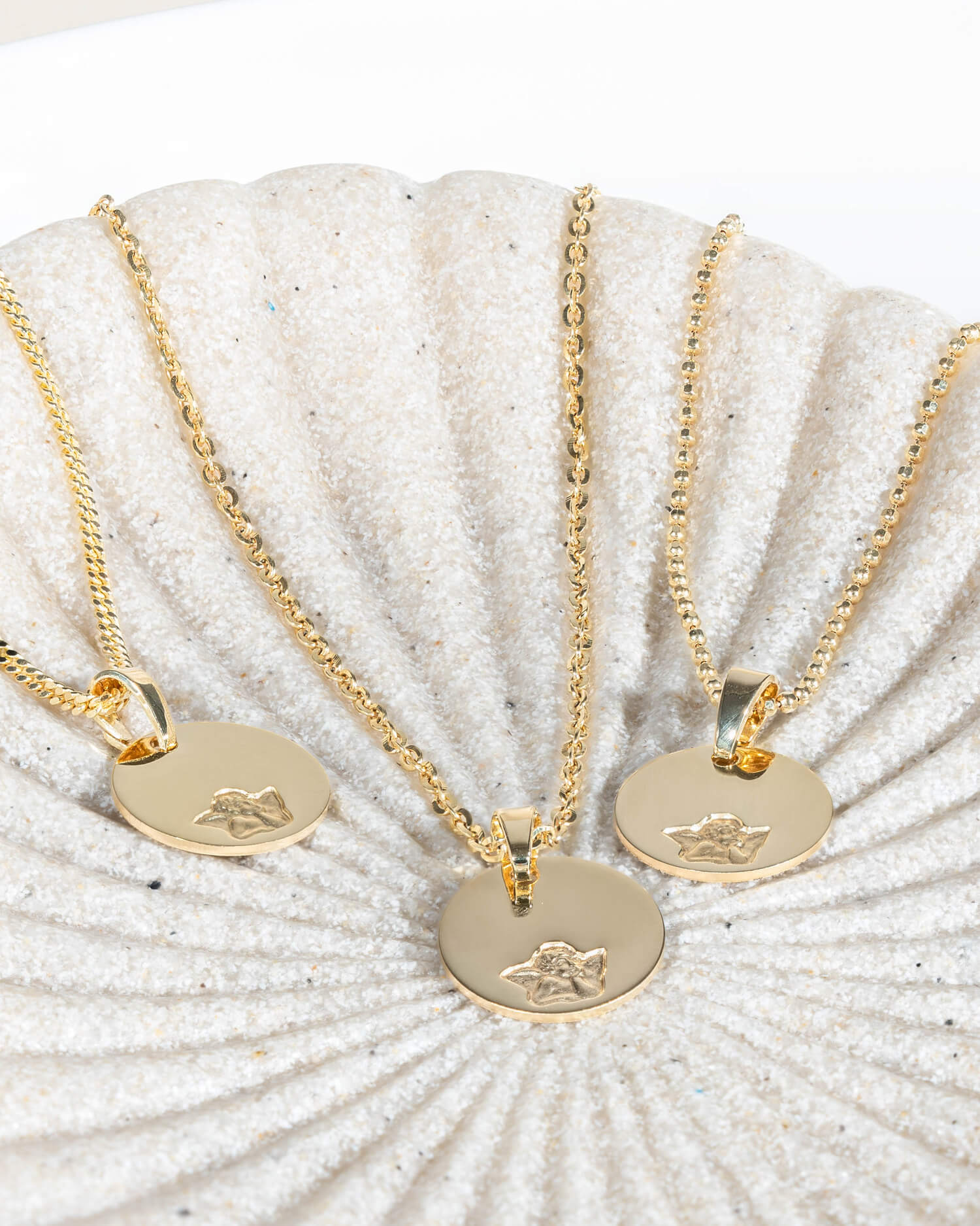 Plaques à graver Pendentif Collier Ange gardien 12mm