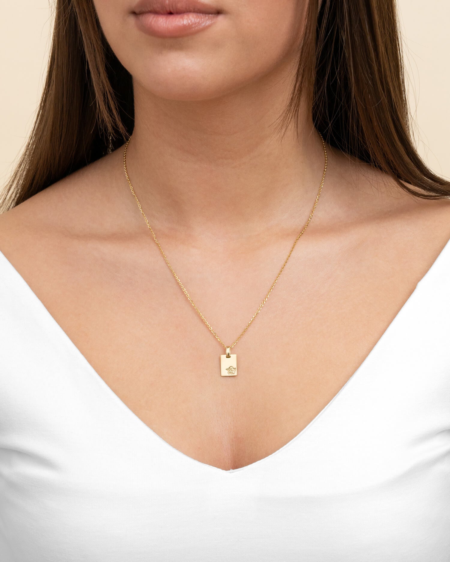 Plaques gravées Pendentif Collier Ange gardien