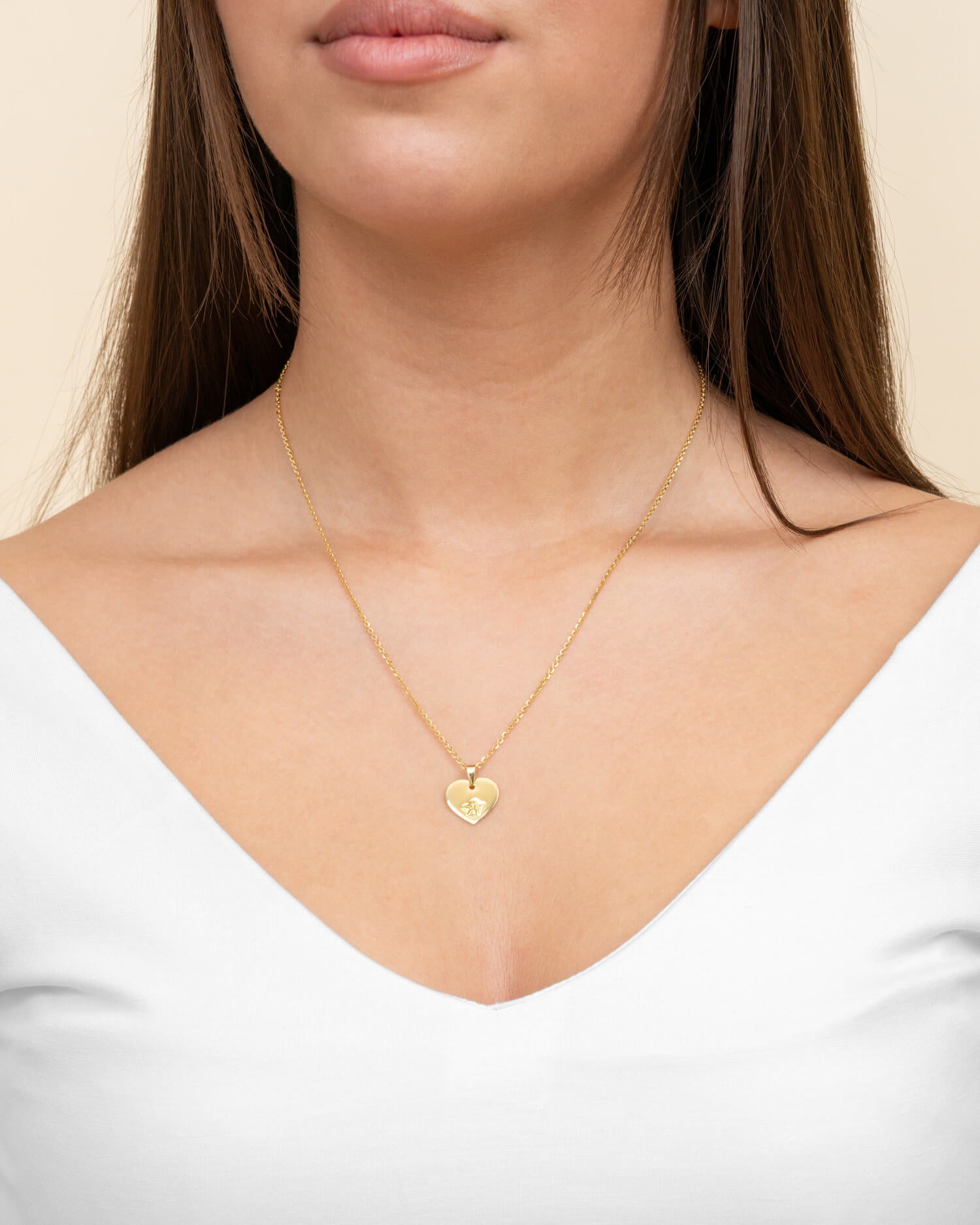 Plaques gravées Pendentif Collier Cœur Ange gardien