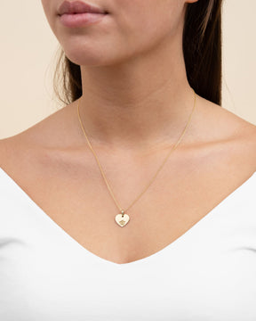 Plaques gravées Pendentif Collier Cœur Ange gardien