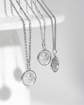 Plaques gravées Pendentif Collier Ange gardien