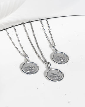 Plaques gravées Pendentif Collier Ange gardien