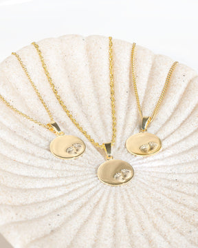 Plaques à graver Pendentif Collier Pieds de bébé 12mm