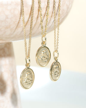 Plaques gravées Pendentif Collier Ange gardien