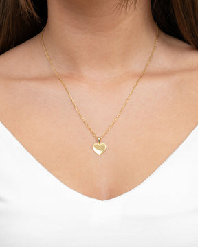 écriture Uploud coeur collier plaque gravure pendentif 12mm