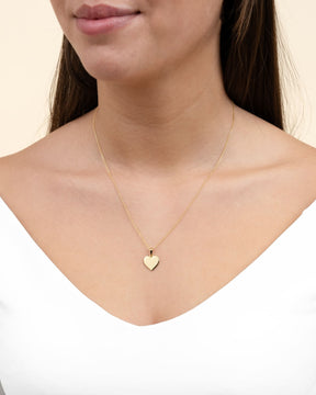 Coordonnées Coeur Collier Plaque à graver Pendentif 12mm