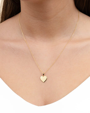 Empreinte de la main Coeur Collier Plaque à graver Pendentif 12mm