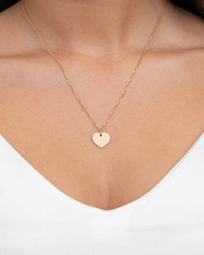 Empreinte de nez coeur Collier Plaque à graver Pendentif 13mm