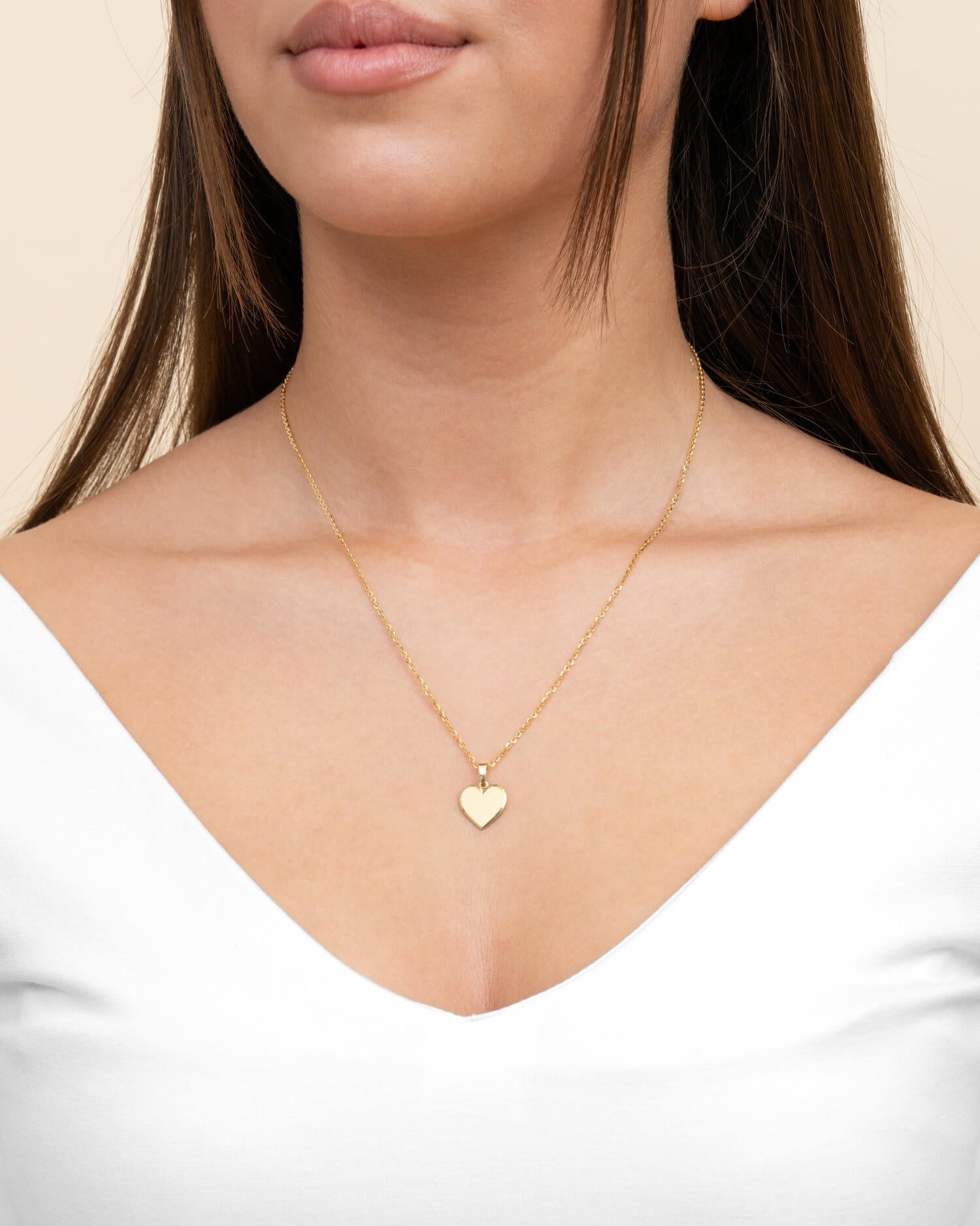 Fleur de naissance Cœur Collier Plaque de gravure Pendentif 12mm