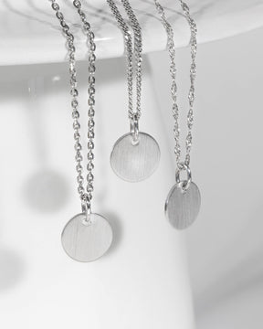 Plaque de gravure Collier Pendentif Rond 10mm