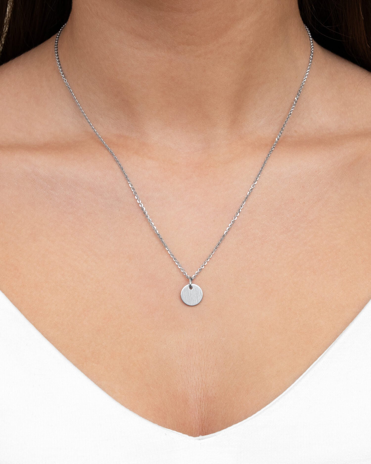 Plaques de gravure Collier Pendentif Rond 10mm