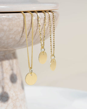 Plaque de gravure Collier Pendentif Rond 10mm