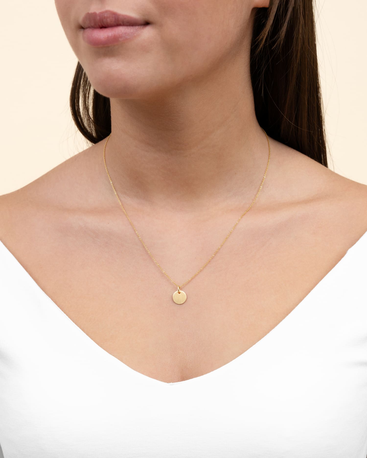 Plaques de gravure Collier Pendentif Rond 10mm