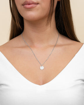 Empreinte de la main Plaques à graver Collier Pendentif Rond 12mm