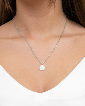 Fleur de naissance Plaques à graver Collier Pendentif Rond 12mm