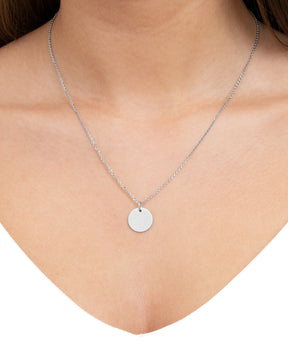 Plaques de gravure Collier Pendentif Rond 14mm
