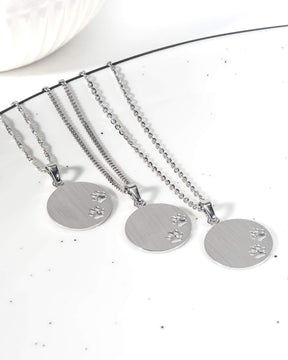Plaques à graver Collier Pendentif Empreinte de patte 16mm