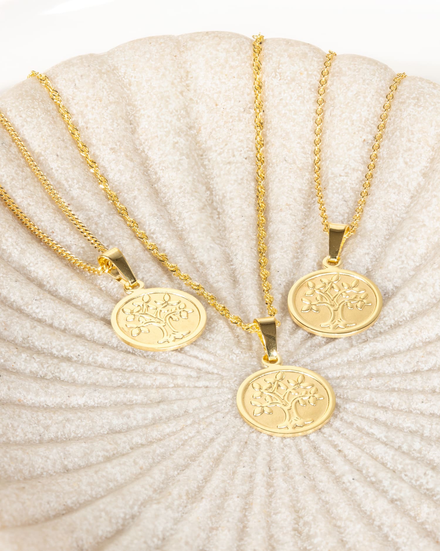 Plaques gravées Collier Pendentif Arbre de vie 12mm