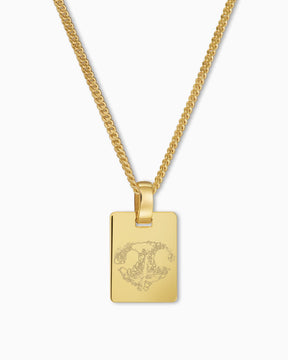 Empreinte nasale Plaques à graver Collier Pendentif Carré