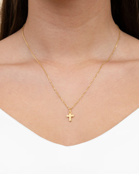 Collier croix pendentif plaque de gravure