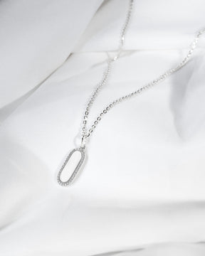 Plaques gravées Collier Pendentif Zirconia