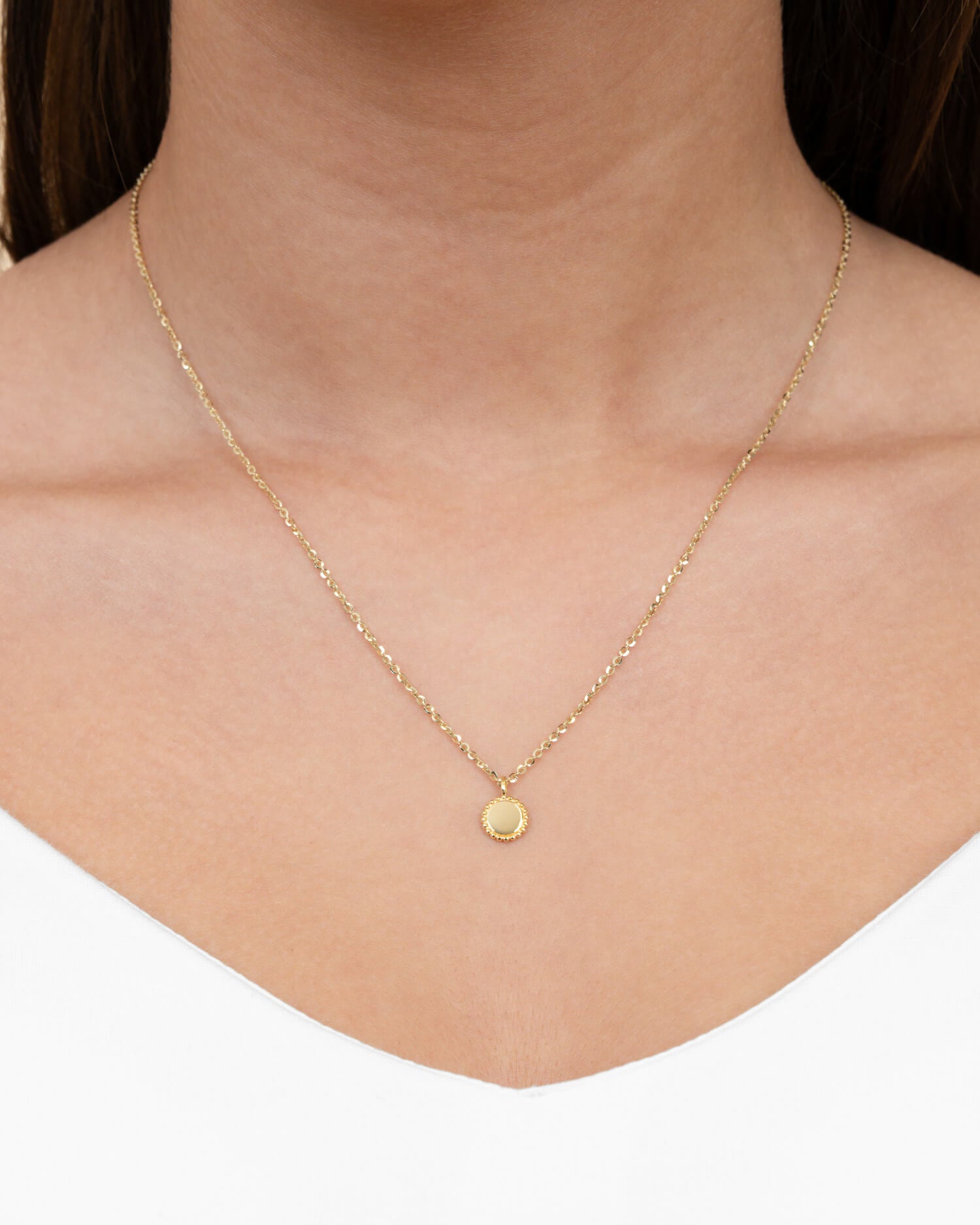 Plaques de gravure Collier Pendentif Rond 8mm